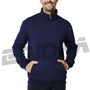 Sweat-shirt à fermeture éclair complète en molleton pour hommes design décontracté vêtements d'extérieur doux et chauds, parfaits pour un usage quotidien, style de rue, gym, voyage automne-hiver - Product Image 4