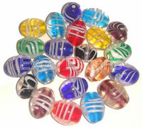 Cuentas de Vidrio Decorativas (Color Coral) 16-18mm, Forma Irregular, Cristal/Lampwork, Excel Exports, 2 kg MOQ, Bolsas de 500g, Joyería al por Mayor