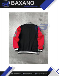 Vestes pour hommes Urban Street Bomber Jacket Hommes Hiver Broderie Lourde Réversible Coupe-Vent Avant Logo Fermeture À Glissière Veste - Product Image 4