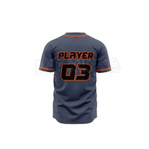 Uniformes de baseball sur mesure respirants pour hommes, grandes tailles, 100% polyester, séchage rapide, vêtements d'entraînement sportifs de haute qualité - Product Image 5