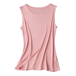 เสื้อกล้ามไหมถักคุณภาพสูงสั่งทำขายส่ง เสื้อกล้ามผู้หญิงสำหรับฤดูร้อน เสื้อแขนกุดบางเบา - Product Image 1