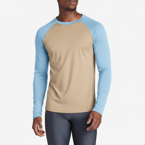 Rash guard avec graphiques contrastés et coutures de torse renforcées construites pour l'entraînement au grappin BJJ MMA vêtements haute performance - Product Image 6