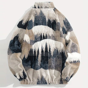 Veste élégante à fermeture éclair Qtr pour hommes pull athlétique à la mode avec coupe confortable pour une utilisation quotidienne décontractée veste d'hiver - Product Image 2