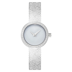 Montre-bracelet de luxe pour femme Z1209 avec logo personnalisé, bijoux en zircon et diamants, pour affaires et mode - Product Image 4