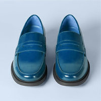 Nouvelles Chaussures en Cuir Plates Antidérapantes pour Hommes, Style Britannique Moderne, Grande Taille, Décontractées et Habillées, Hiver 2025, Prix de Gros Abordable