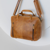 Cheveux sur cuir véritable Western porte-documents en cuir sac à bandoulière en cuir usiné à la main dissimulé transporter sac pour ordinateur portable