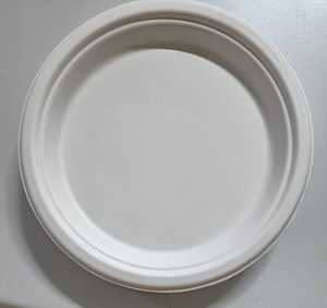 Plato redondo desechable ecológico de lujo de 6 pulgadas, plato de cena de bagazo de caña de azúcar compostable hecho de fibras de caña de azúcar - Product Image 5