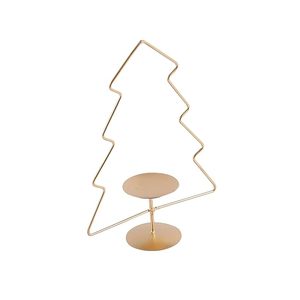 Christmas Tree Design Romantic Wedding Home Golden Metal <b>Candle</b> Stand <b>Candle</b> Holder Set for Decorative <b>Candle</b> <b>Mold</b> - Product Image 3