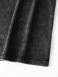 Camisetas de Fitness de Algodón y Lona de 350 g/m² para Hombre, Impresión de Logotipo Personalizado, Corte Regular, Lavado Ácido, Cuello Redondo, Estilo Formal - Product Image 5