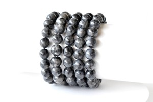 Best Quality Black <b>Labradorite</b> 8mm Round Beaded <b>Bracelet</b> Healing Natural Crystals For Fashion Jewelry Meditation At Wholesale - Product Image 1