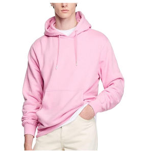 Winter Hooded <b>Sweatshirt</b> and Hoodie Light <b>Grey</b> Anti-Wrinkle Knitted Polyester/Cotton Custom Label - Product Image 5