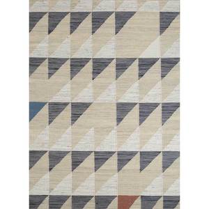 Tapis en laine tissée à plat Indusbar Gold, tapis géométrique rectangulaire en jute fait main pour la maison, la chambre ou le couloir - Modèle ADWL-13088 - Product Image 1
