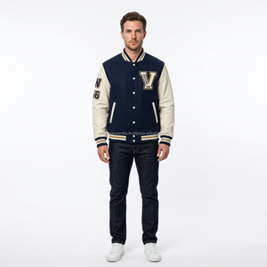Custom Wool Varsity <b>Jacket</b> Embroidery for Men Premium Chenille <b>Patch</b> College Baseball Streetwear Outerwear Breathable Windproof - Product Image 4