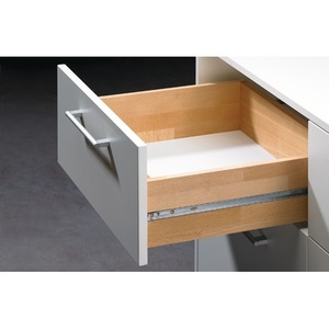 Hettich KA 1730 Ball Bearing Slide Galvanized Steel Nominal Length 400mm Drawer Length 250-400mm 10kg Capacity <b>Shelf</b> Grip <b>Liners</b> - Product Image 1