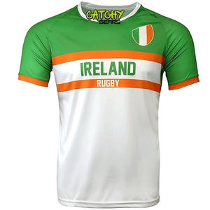 เสื้อรักบี้ลายทางผ้าโพลีเอสเตอร์ระบายอากาศ - Product Image 1