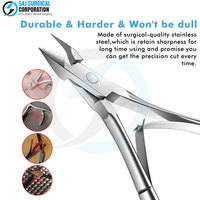 Service OEM, Coupe-ongles incurvé en acier inoxydable, design dernier cri, léger, ouverture large, outil professionnel durable