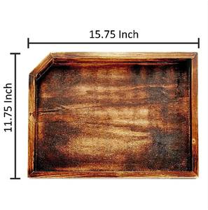 Plateau en bois de pin de qualité supérieure pour servir un décor en bois fait à la main et un plateau de service pour hôtels et restaurants à un prix raisonnable - Product Image 5