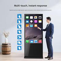 Écran d'affichage LED de haute qualité, écran numérique portable ultra fin pour publicité vidéo en intérieur, écran miroir couleur pleine