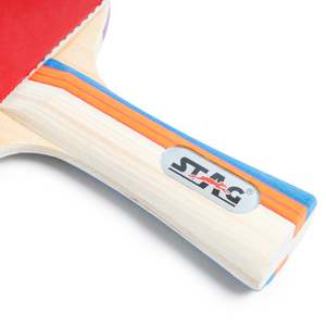 Raqueta de Tenis de Mesa Profesional Stag Iconic 3 Estrellas, Material de Madera y Goma con Puntos Largos en la Parte Inferior, Fibra de Carbono, Certificada por la ITTF - Product Image 5