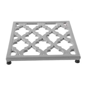 Hexagon Shaped With Wholesale Prices Silver Finished Iron <b>Trivet</b> Pot Holder Surface Protect plate For Kitchen Accessories - Product Image 6