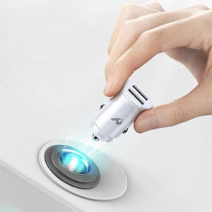 Dual USB Car <b>Adapter</b> #15W MCC-01 White <b>Travel</b> Adaptor - Product Image 3
