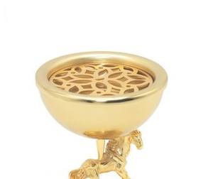 เตาเผาเครื่องหอมรูปม้าชุบทองหรูหรา ตัดด้วยเลเซอร์บนโลหะ สำหรับตกแต่งบ้าน งานแต่งงาน ของประดับตกแต่ง และใช้เป็นของขวัญ - Product Image 6