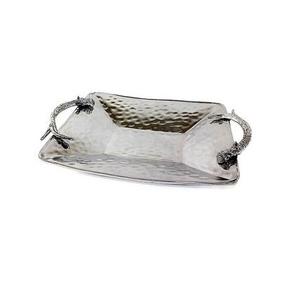 Bandeja DE SERVICIO DE Metal de alta calidad, bandeja decorativa para el hogar, Hotel, boda, fiesta, bandeja Rectangular decorativa - Product Image 3