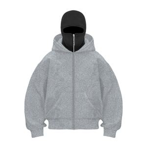 Sudaderas con capucha Casual Tallas grandes Grueso Oreja de gato Bloque de color Manga larga Sudadera con capucha con cremallera Sudadera personalizable - Product Image 5