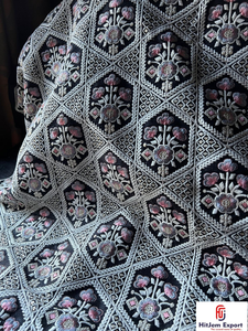 Tissu en velours brodé de paillettes de luxe pour robes de soirée haut de gamme, robes de mariée et vêtements de fête, populaire à Oman - Product Image 3