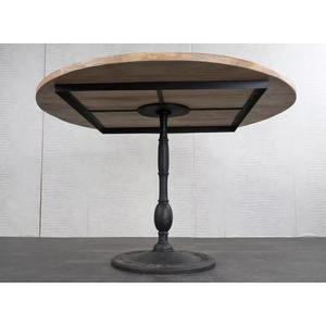 Table à manger industrielle moderne en fer et bois avec un design élégant, durable et imperméable pour l'atelier et la maison - Product Image 4