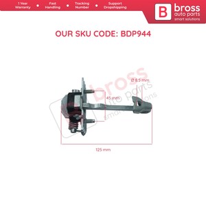 BDP944 bisagra de puerta delantera Stop Check Strap 9181K9 nuevas piezas de automóvil de acero para Scudo Jumpy Dispatch Expert Tepee MK2 2007-2016 Bross - Product Image 3