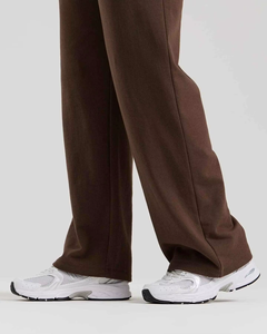 Pantalons de survêtement en molleton pour femmes, coupe droite, doux et confortable, taille mi-haute, coupe régulière, pantalon de détente, décontracté, hiver - Product Image 5