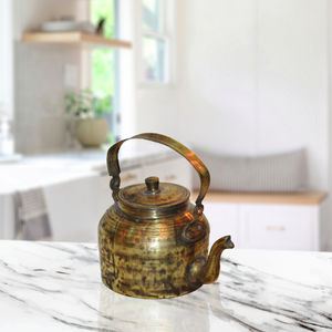 Hervidor de agua de latón pulido de primera calidad, ecológico y reutilizable, para té, a precio de mayorista para exportación. - Product Image 3