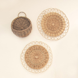 Napperon en rotin fait à la main/décoration murale pour la maison, le mariage, la décoration de jardin, vente en gros artisanat vietnamien - Product Image 1