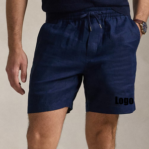 กางเกงขาสั้นลำลองผู้ชายแบบอ็อกซ์ฟอร์ดผ้าตาข่าย 100% ผ้าฝ้าย ทนทาน ระบายอากาศ แห้งเร็ว ป้องกันรังสียูวี เหมาะสำหรับออกกำลังกาย ฟิตเนส รับสกรีนโลโก้ - Product Image 3