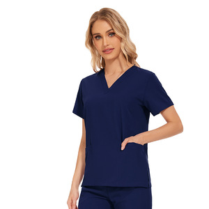 Uniforme médico Enfermeras Desgaste Venta al por mayor Scrubs Traje de enfermería Jogger Hospital Reutilizable Poliéster Personalizado Scrub Set Tela Scrubs - Product Image 3