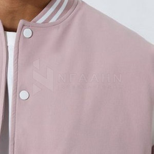 Men's Plus Size High Quality <b>Canvas</b> <b>Jacket</b> Stand Collar Letterman Style Winter Outdoor Use Customizable Color Logo-Wholesale - Product Image 5