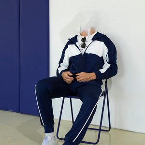 Ensemble de survêtements à capuche de style vintage XXL pour hommes, unisexe, jogging 2 pièces, survêtement de sport, ensemble de jogging et de sport - Product Image 3