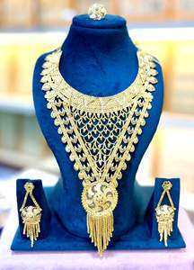 Parures de bijoux élégantes vintage plaquées or 24 carats en alliage de zinc imitation pour femmes – Accessoires de mode stylés - Product Image 6