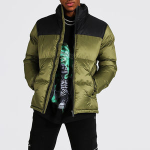 Veste matelassée de sport d'hiver pour homme sur mesure, sweat-shirt décontracté, fermeture éclair, tissu tissé uni, approvisionnement ODM, saison d'automne - Product Image 4