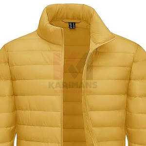 Premium OEM Mens Puffer <b>Jacket</b> Lightweight <b>Packable</b> Winter Coat Warm Insulation Water Resistant Fabric Custom Branding - Product Image 2