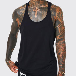 เสื้อกล้ามผู้ชายผ้าฝ้ายสีพื้นทรงหลวมใส่สบายสำหรับฤดูร้อน คอกลม รับสกรีนโลโก้ แห้งเร็ว ระบายอากาศดี ขายส่ง - Product Image 3