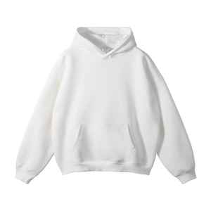Sweat-shirt à capuche en molleton français personnalisé OEM, 100% coton, noir, poids lourd, coupe classique, hiver, logo personnalisé imprimé, écologique, unisexe - Product Image 1