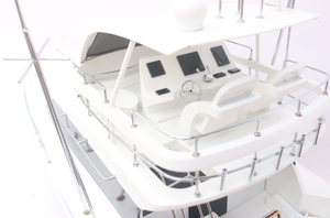 Modèle de bateau de croisière en bois de style nautique 35 BLANC TOYOTAPONAM 83 cm Hull Pine & Painted Technique à vendre - Product Image 6