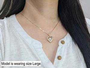 Collar con Colgante de Corazón de Diamante Moissanite VVS Antiguo con Joyería Fina de Oro de 14k para Mujer, Moda de Lujo a Bajo Precio - Product Image 5