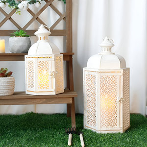 White Vintage Design Decorative <b>Moroccan</b> <b>Lantern</b> For Wedding Restaurant Home Decoration in Best Rate - Product Image 3