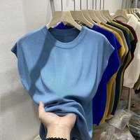 Suéter Holgado de Punto con Cuello Redondo, Estilo Hip Hop, para Mujer, de Seda Helada, Antiencogimiento, Manga Murciélago, 300g, Marca Erni Sports