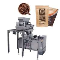 Machine d'emballage automatique linéaire pour sachets à soufflet de 1 kg de café moulu et en grains, certifiée CE