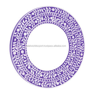 Dernier miroir mural moderne de luxe incrusté d'os taille personnalisée meilleure qualité élégant à la main utilisation salle de bain chambre décoration Falak - Product Image 3