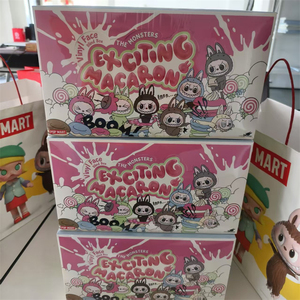 Оригинальный Pop Mart New the Monsters labubu V1 V2 V3 V4 Pin для любви имеют большое место в энергии, вкусный захватывающий бокс для макарон - Product Image 2